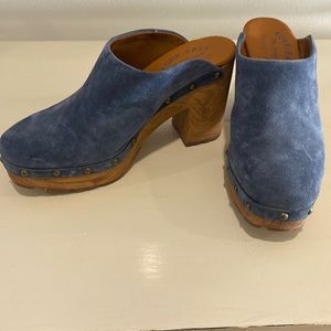 Kork Ease Blue Suede Clog 6